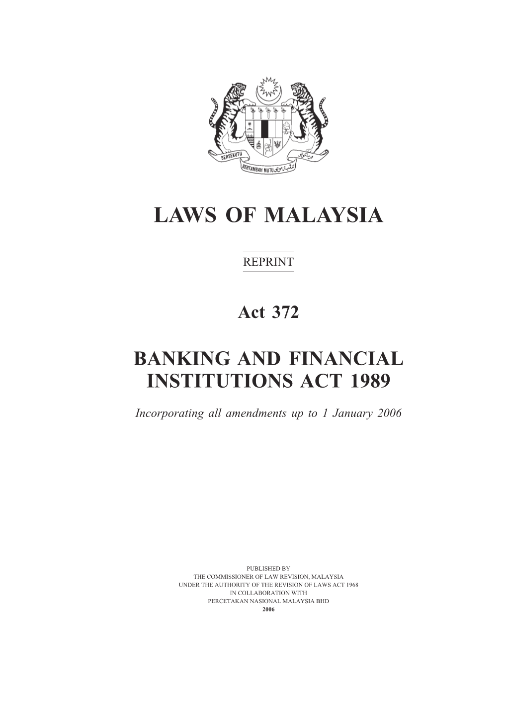 Laws of Malaysia