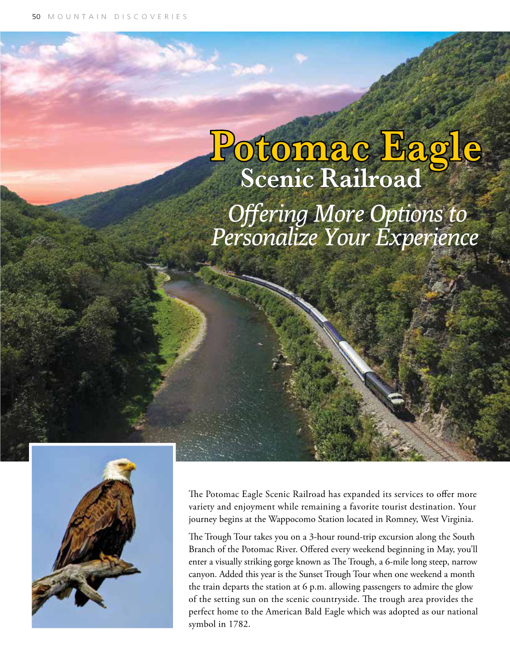 Potomac Eagle Scenic Railroad Offering More Options to Personalize Your Experience