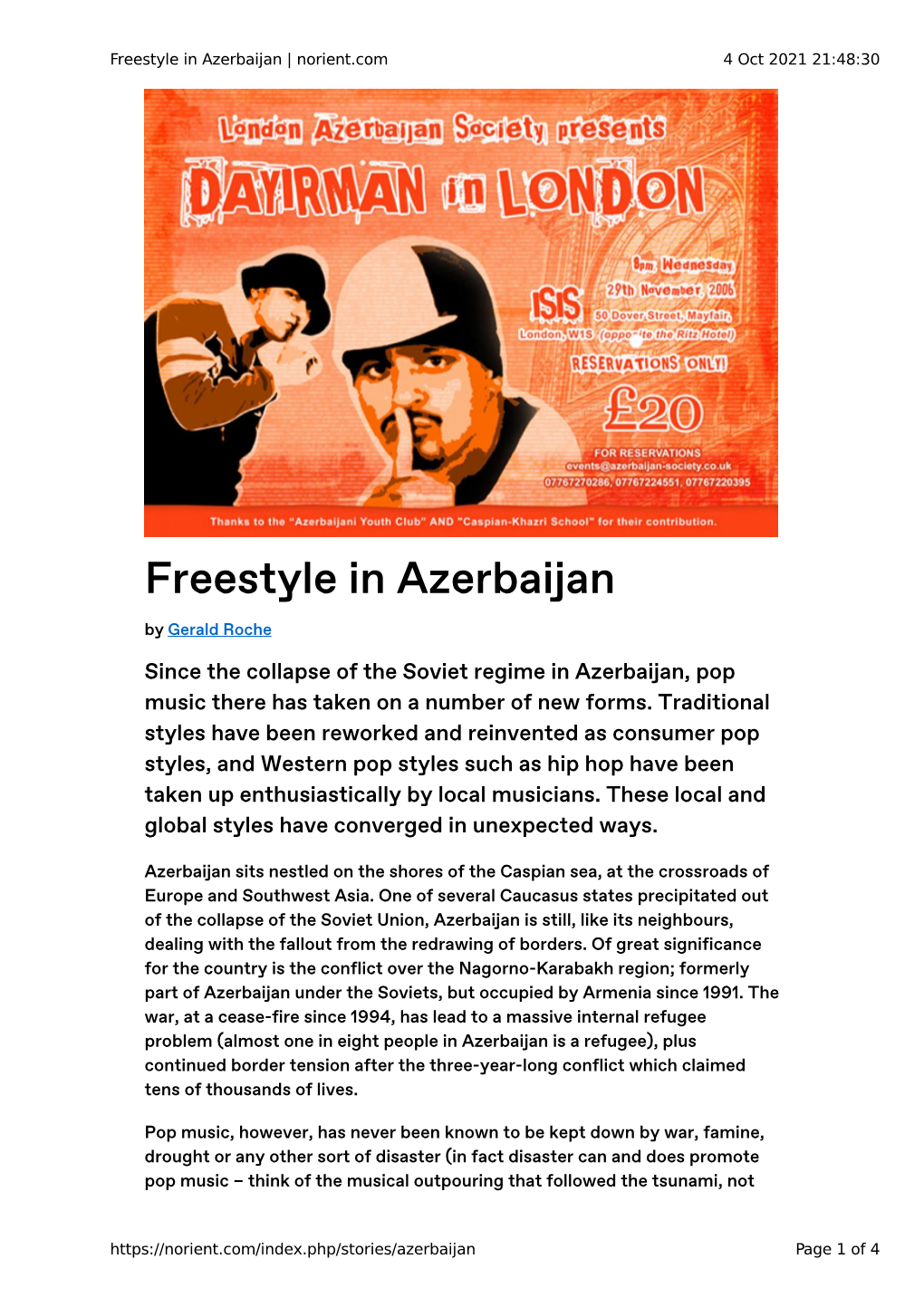 Freestyle in Azerbaijan | Norient.Com 4 Oct 2021 21:48:30