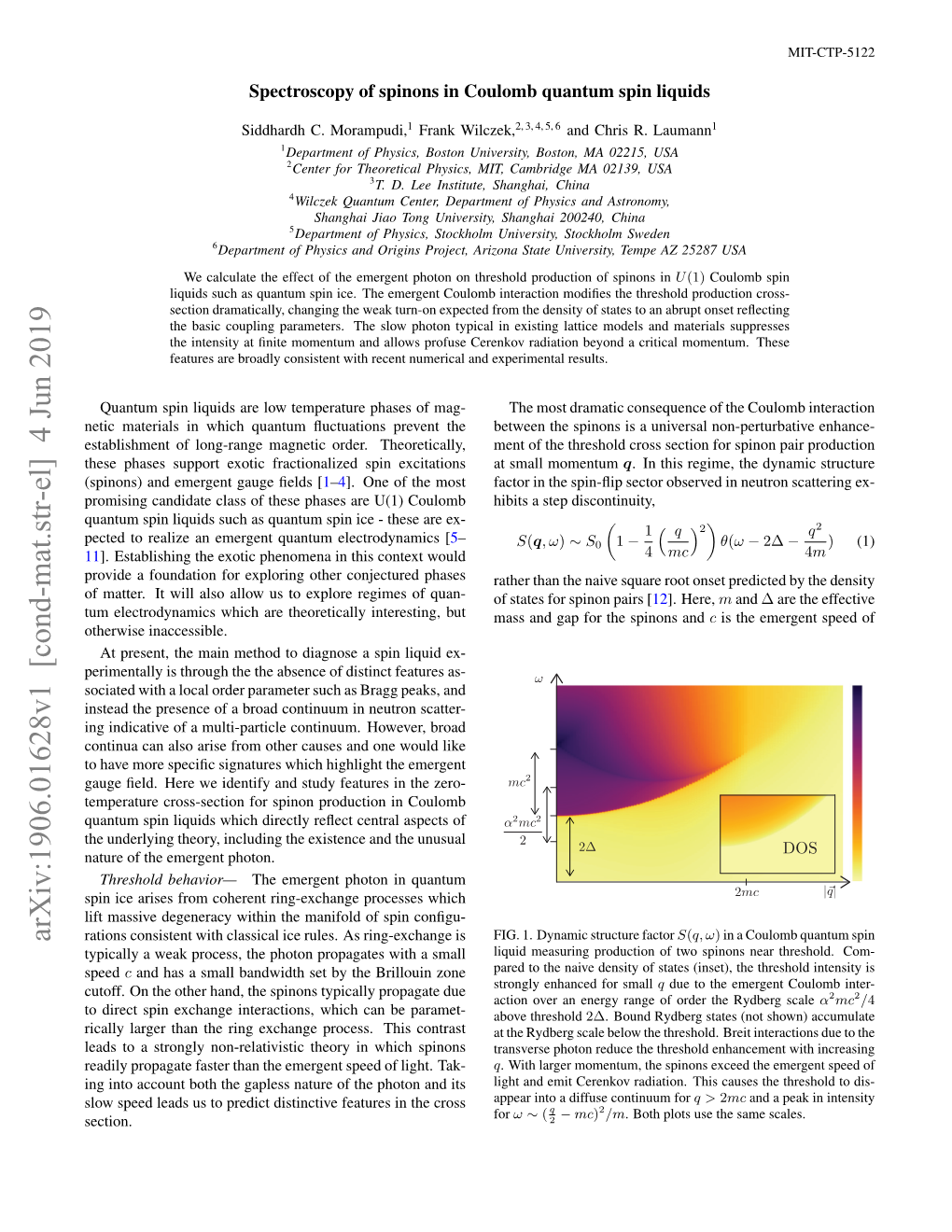 Spectroscopy of Spinons in Coulomb Quantum Spin Liquids