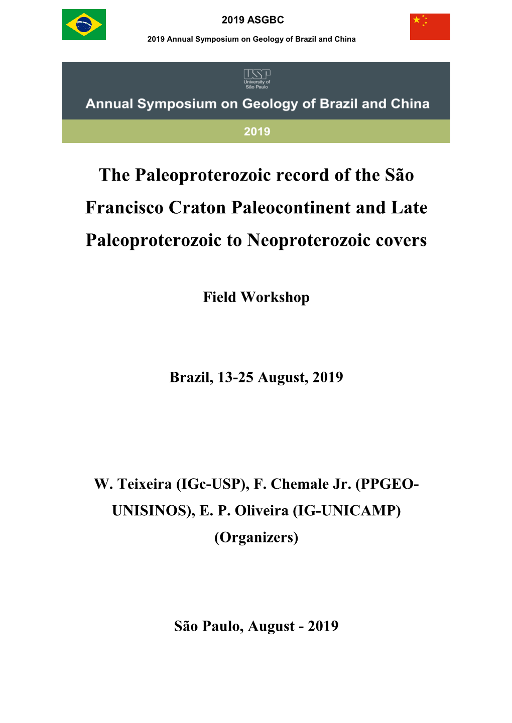 Teixeira Et Al Paleoproterozoic Record.Pdf