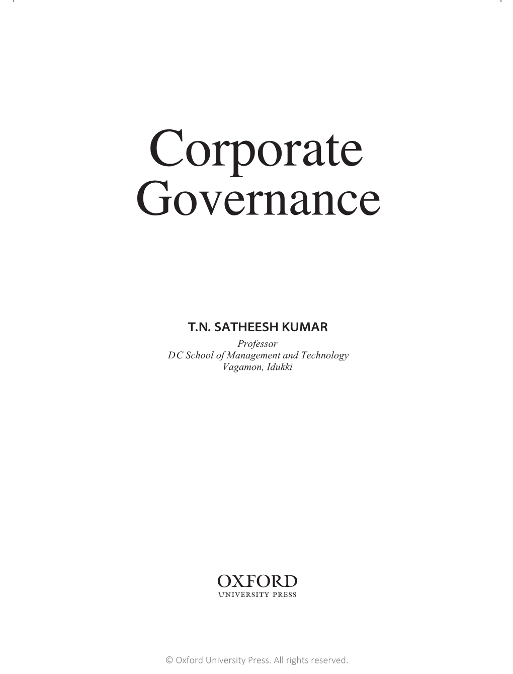 Corporate Governance