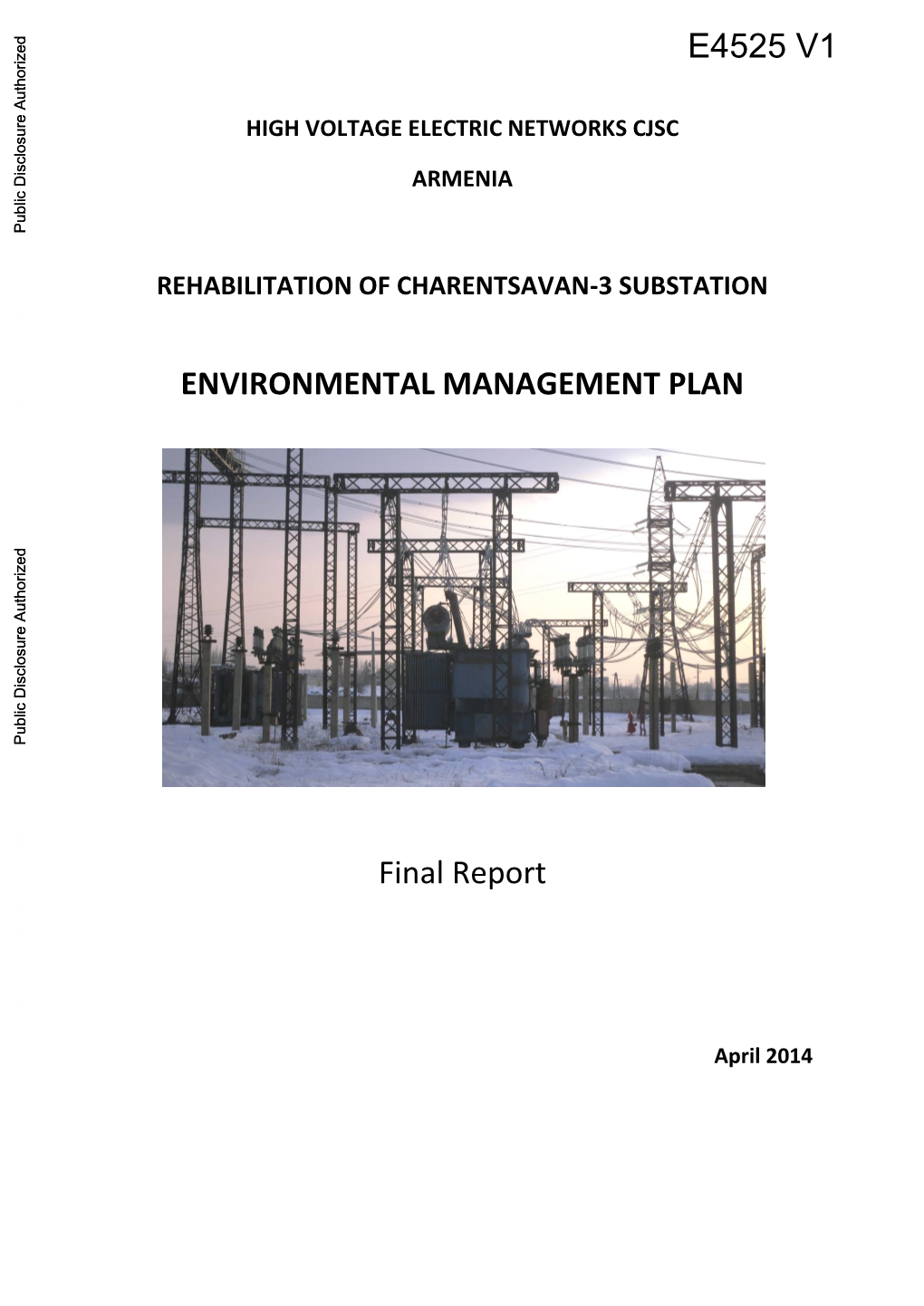 High Voltage Electric Networks Cjsc Armenia