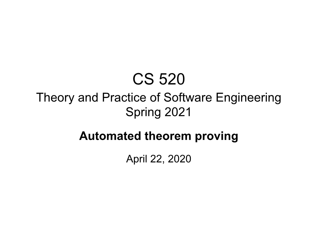 Automated Theorem Proving