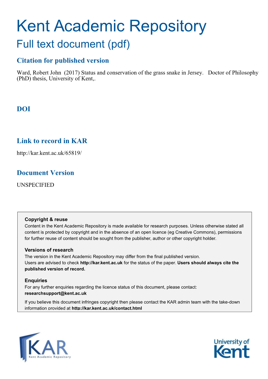 Kent Academic Repository Full Text Document (Pdf)