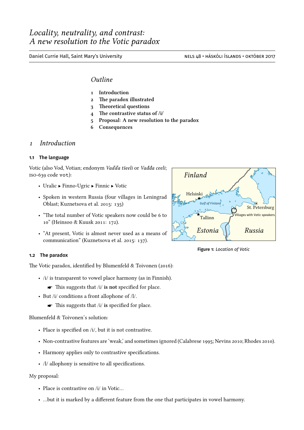 Locality, Neutrality, and Contrast: a New Resolution to the Votic Paradox