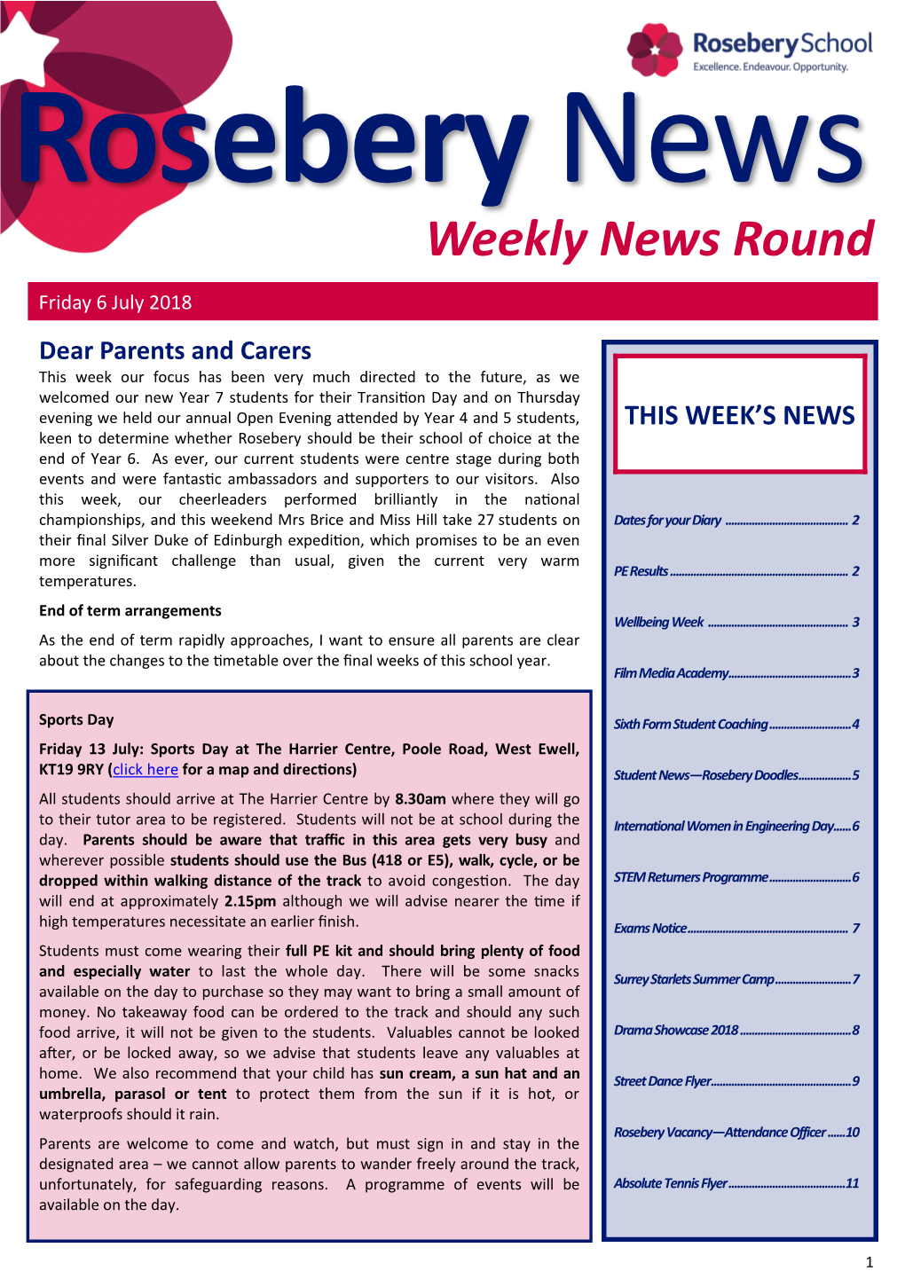 Weekly News Round