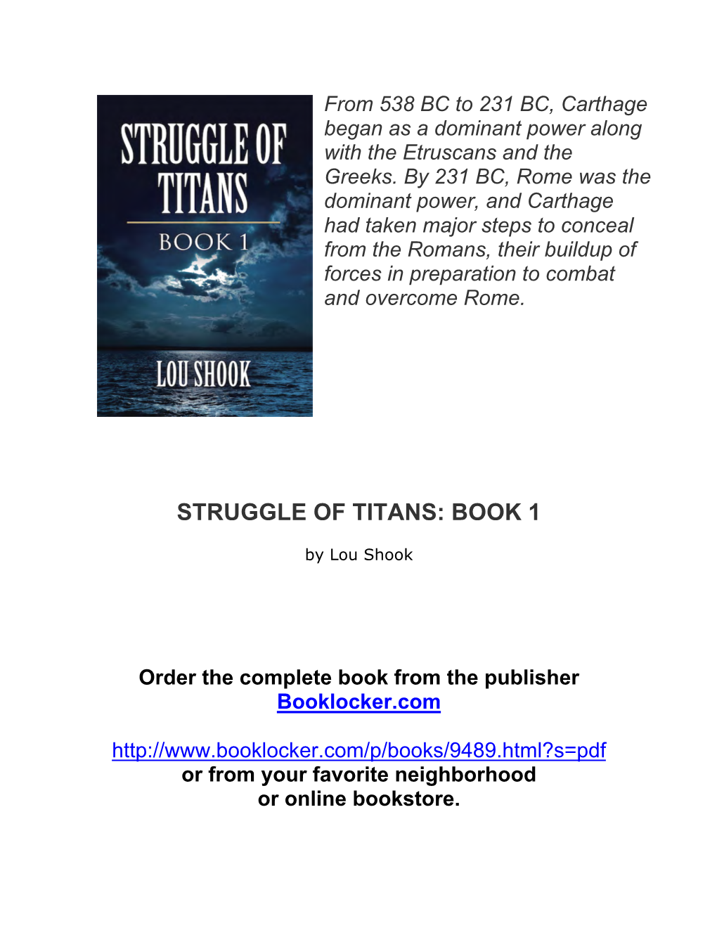 Struggle of Titans: Book 1
