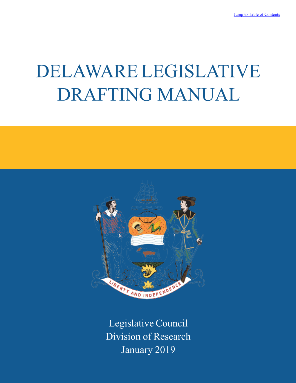 Delaware Legislative Drafting Manual