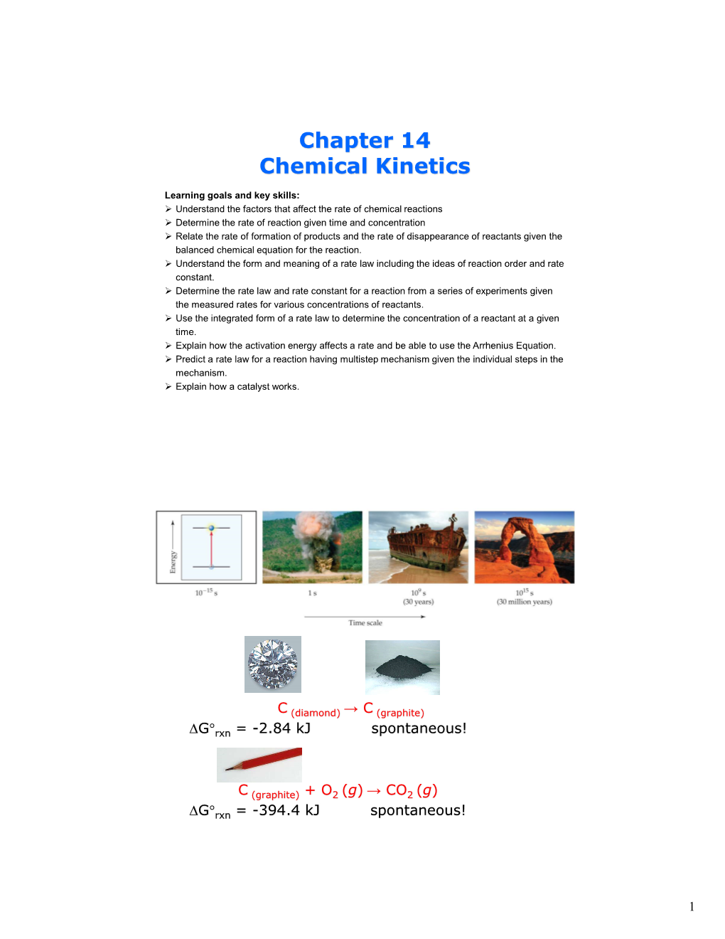 Chapter 14 Chemical Kinetics