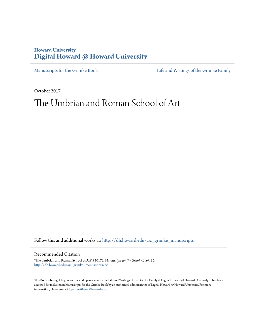 The Umbrian and Roman School of Art - Raphael