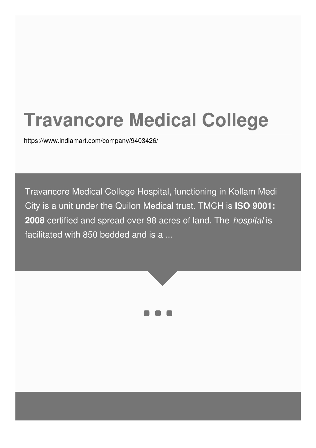 Travancore Medical College