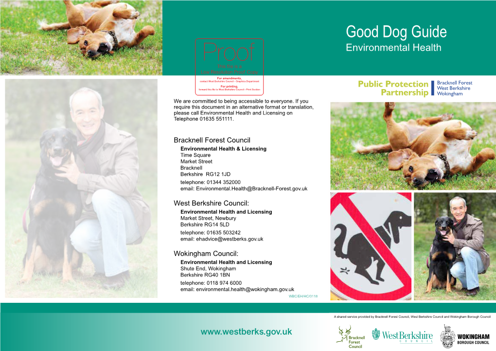 Good Dog Guide Environmental Health