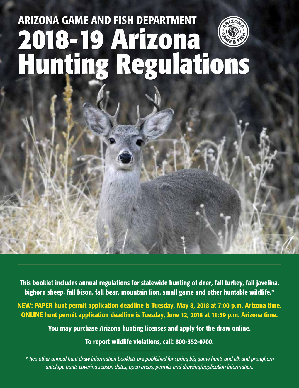 2018-19 Arizona Hunting Regulations