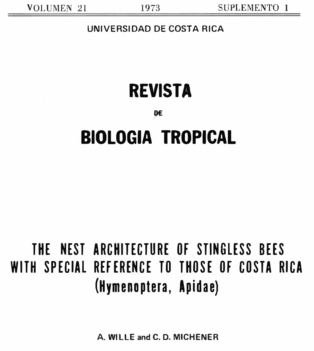 Revista Biologia Tropical