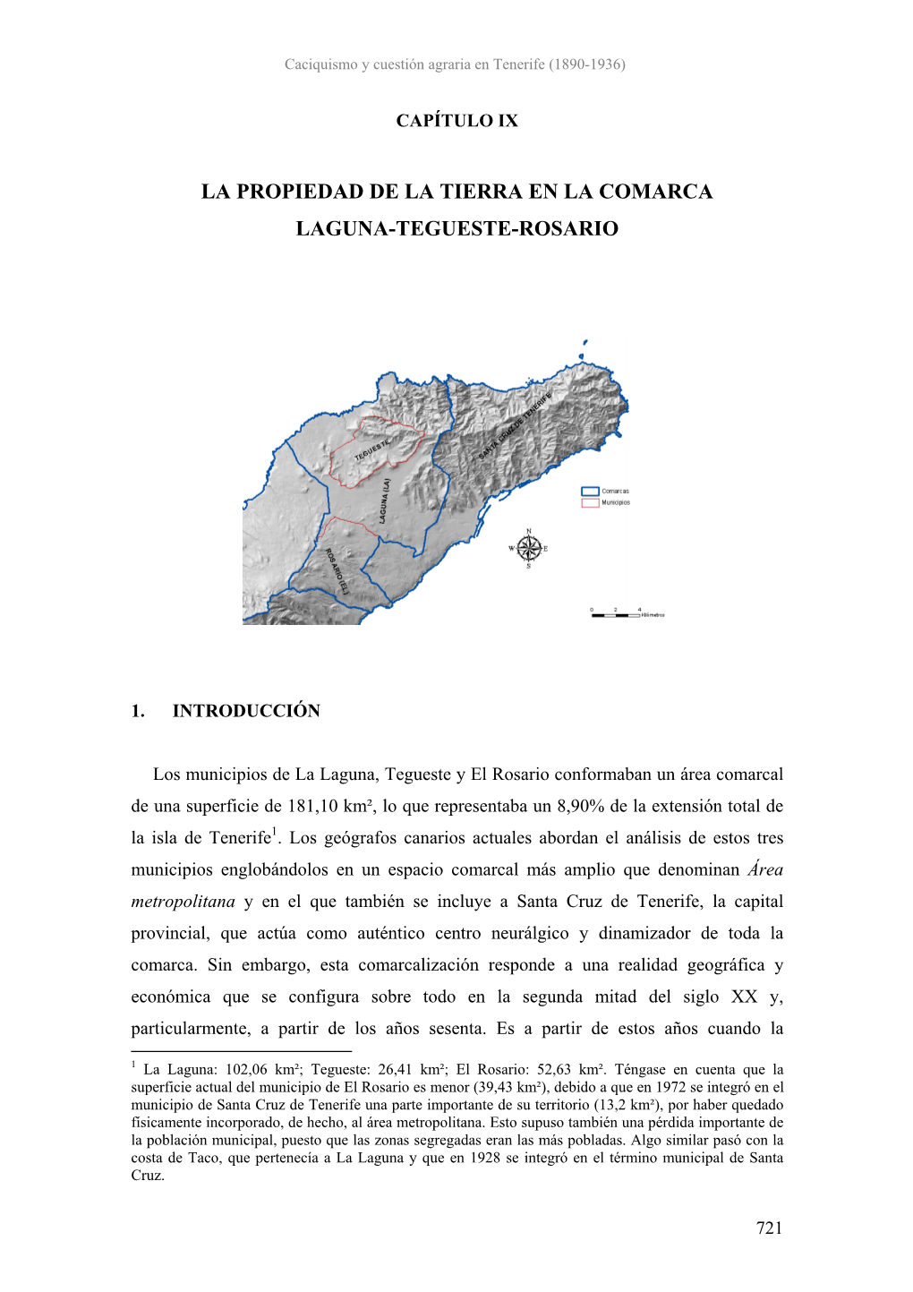 La Propiedad De La Tierra En La Comarca Laguna-Tegueste-Rosario