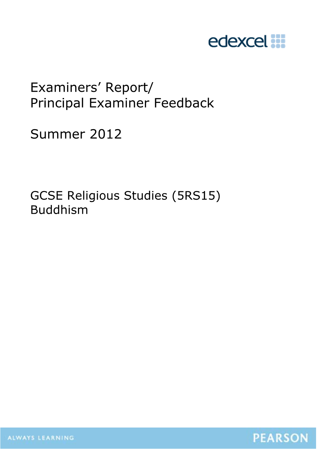 Examiners' Report