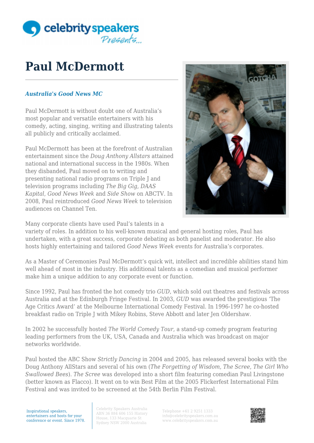 Paul Mcdermott