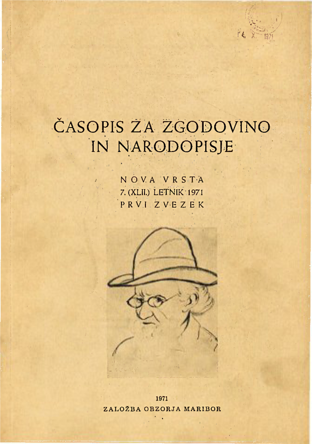 Časopis Za Zgodovino in Narodopisje