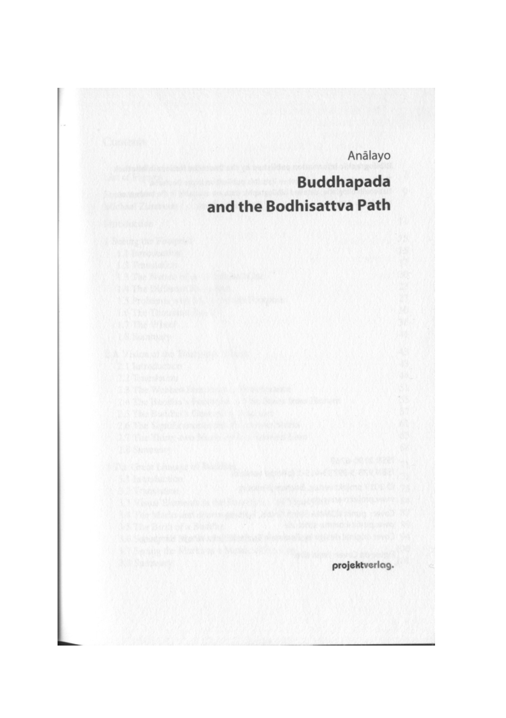 Buddhapada and the Bodhisattva Path