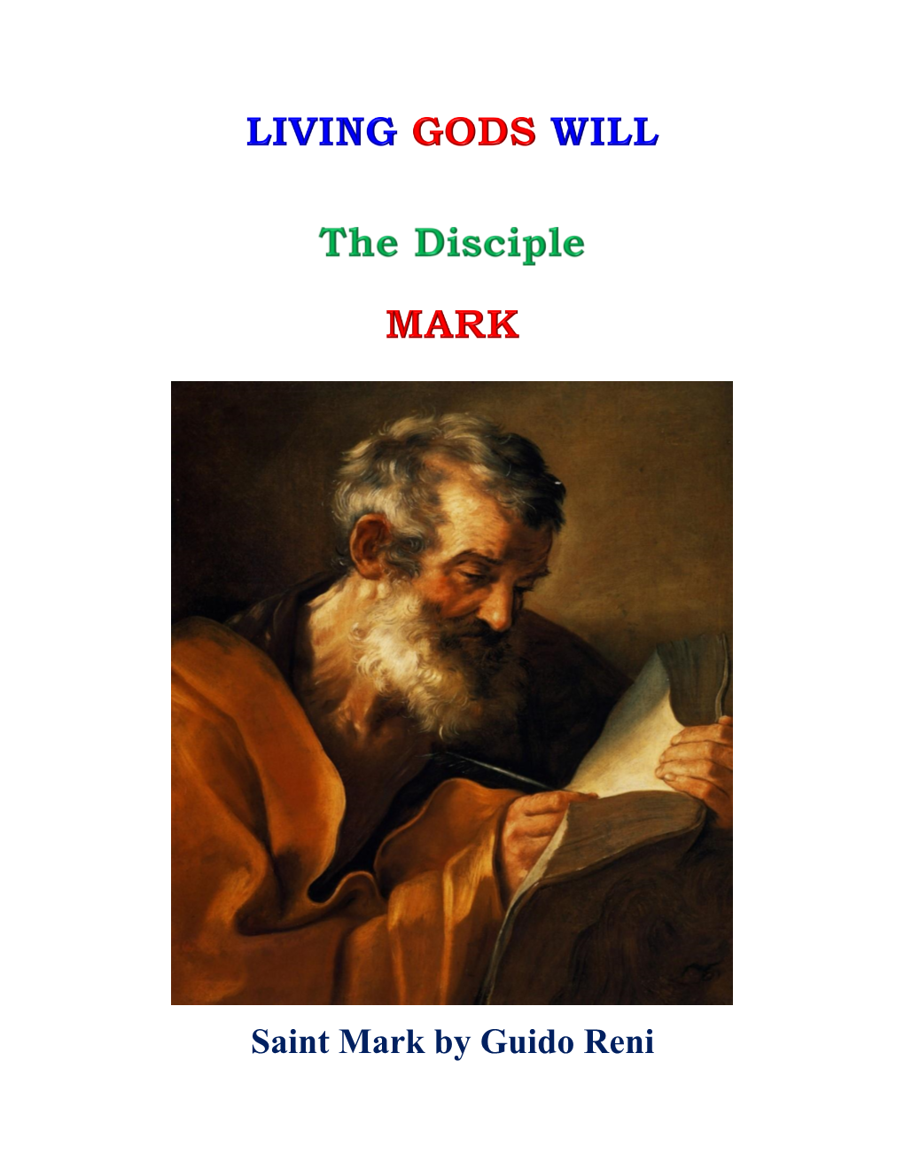 Saint Mark by Guido Reni the Disciple MARK Page 1