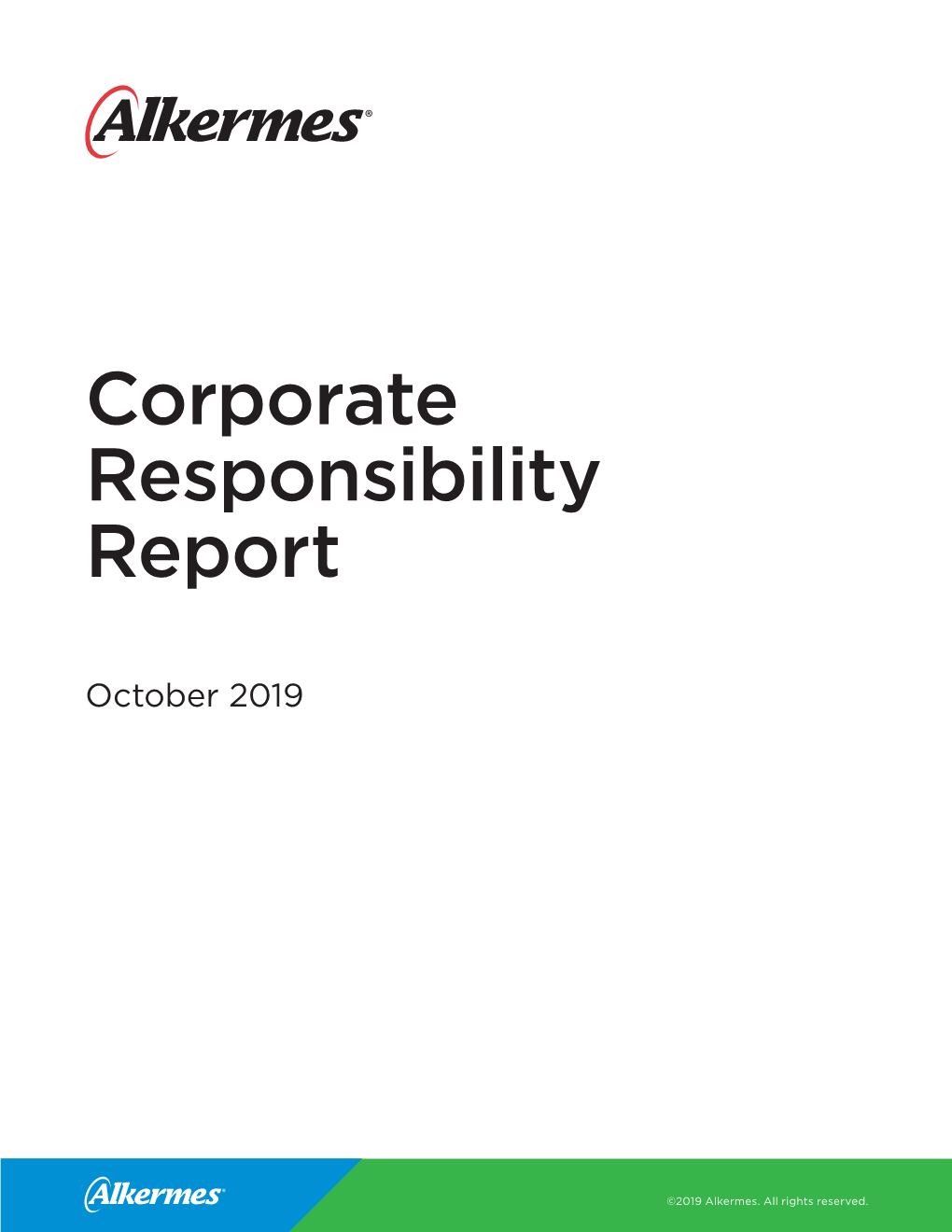 Corporate Responsibility Report