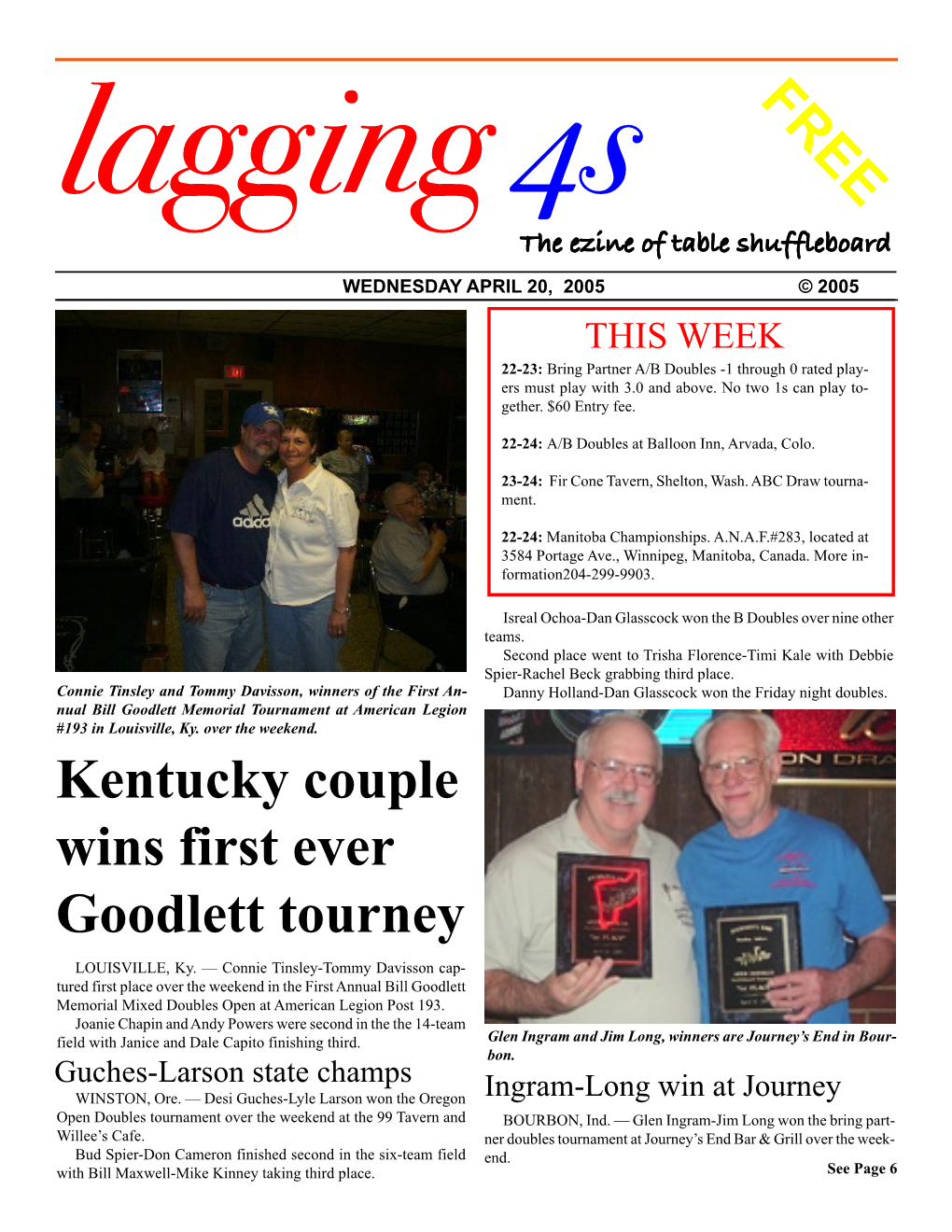 FREE Kentucky Couple Wins First Ever Goodlett Tourney