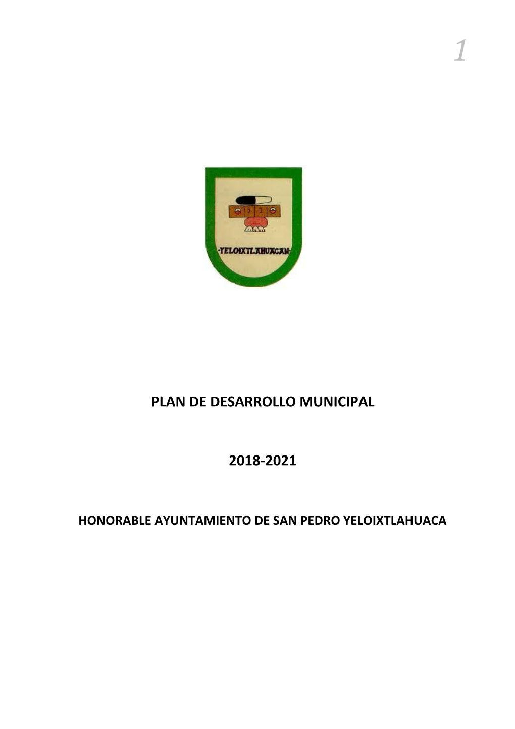 Plan De Desarrollo Municipal 2018-2021