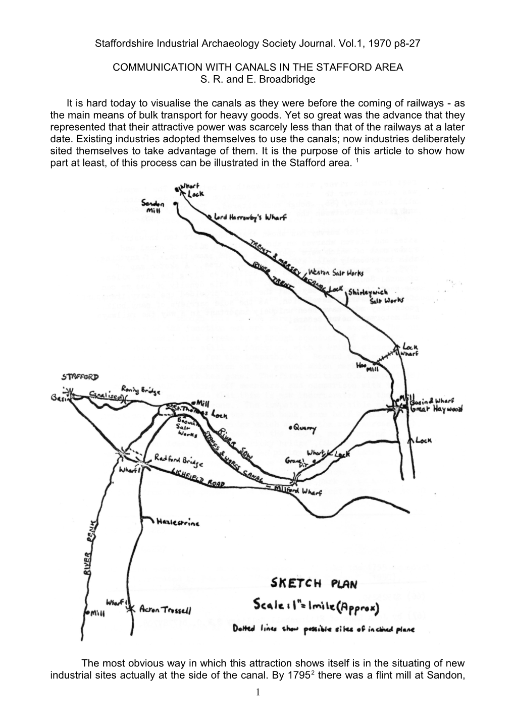 Staffordshire Industrial Archaeology Society Journal. Vol.1, 1970 P8-27