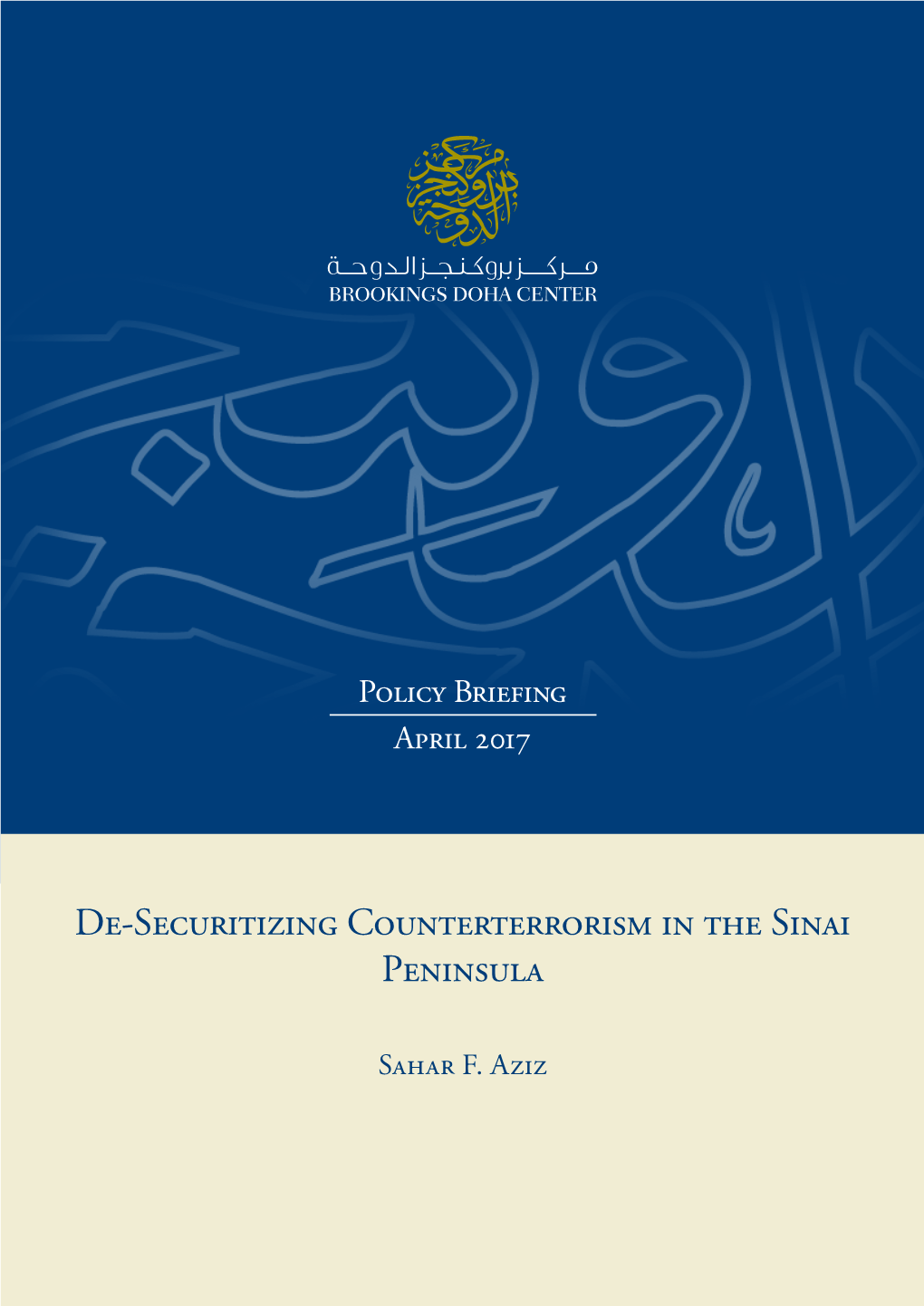 De-Securitizing Counterterrorism in the Sinai Peninsula