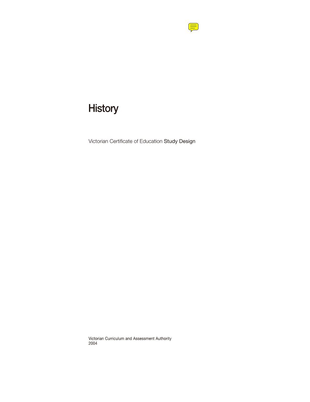 VCE History Study Design