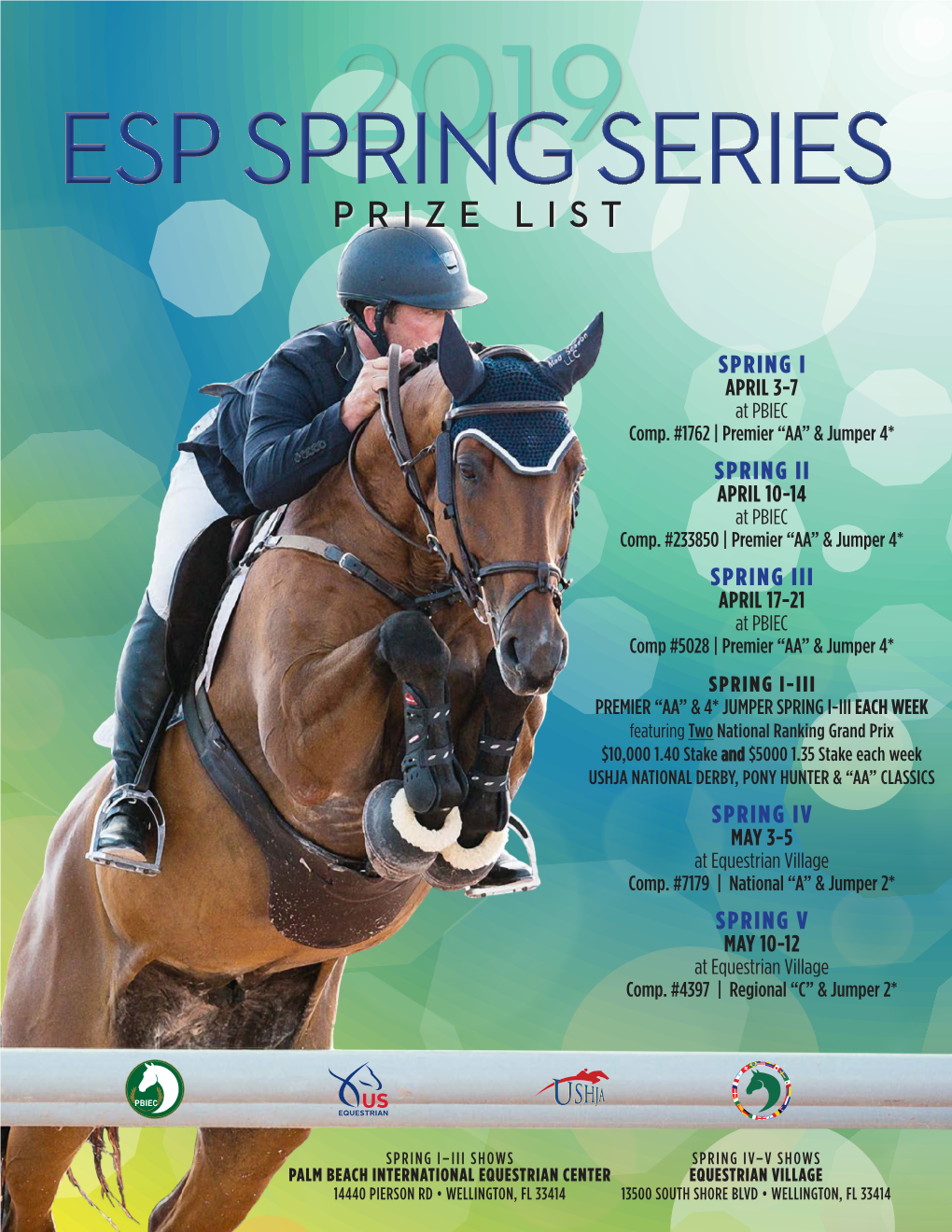 ESP Spring Series Make Our Team Part of Your Success in the Show Ring, on the Field, and in the Winner’S Circle