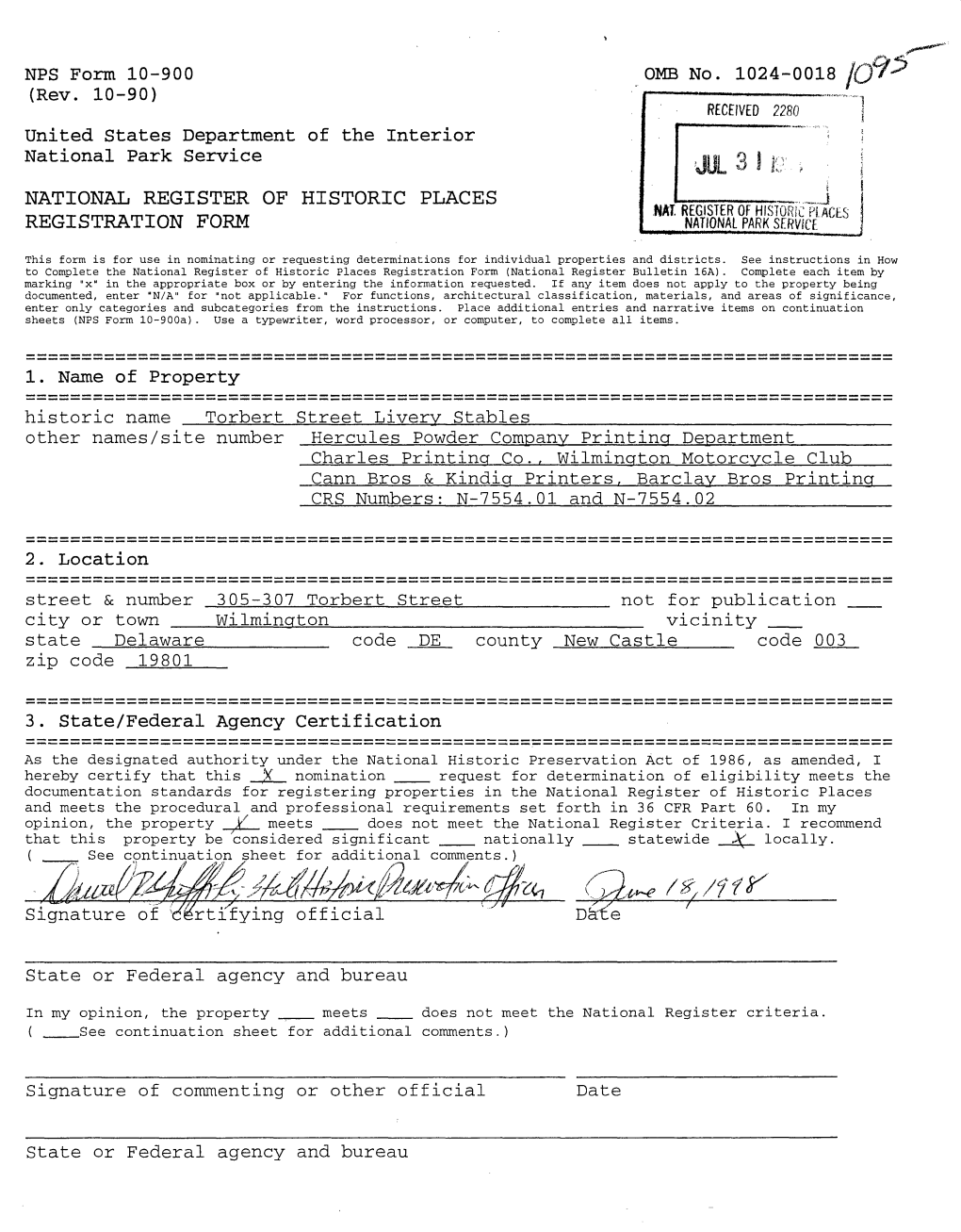 3. State/Federal Agency Certification Signature of Certifying Official
