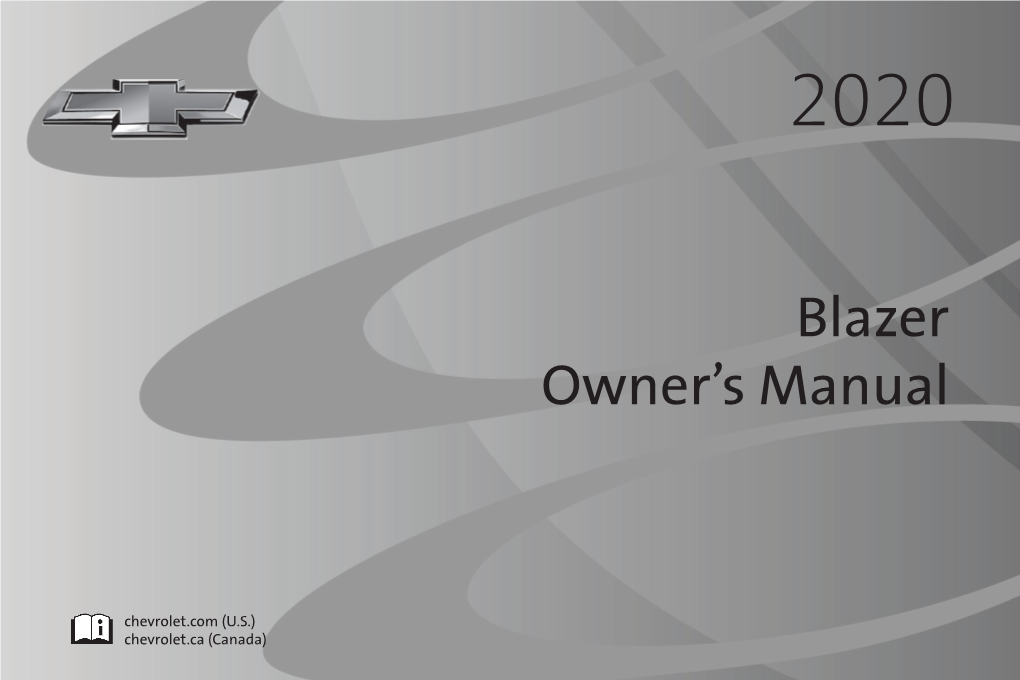 Chevrolet Blazer Owner Manual (GMNA-Localizing-U.S./Canada/Mexico- 13557845) - 2020 - CRC - 3/24/20