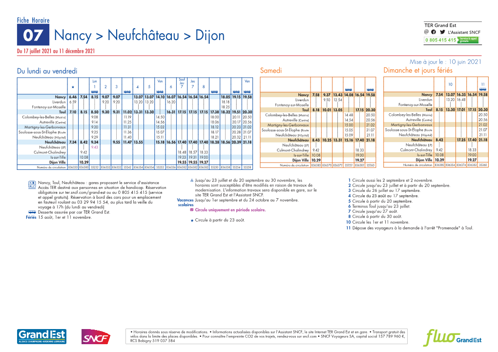 Nancy > Neufchâteau > Dijon