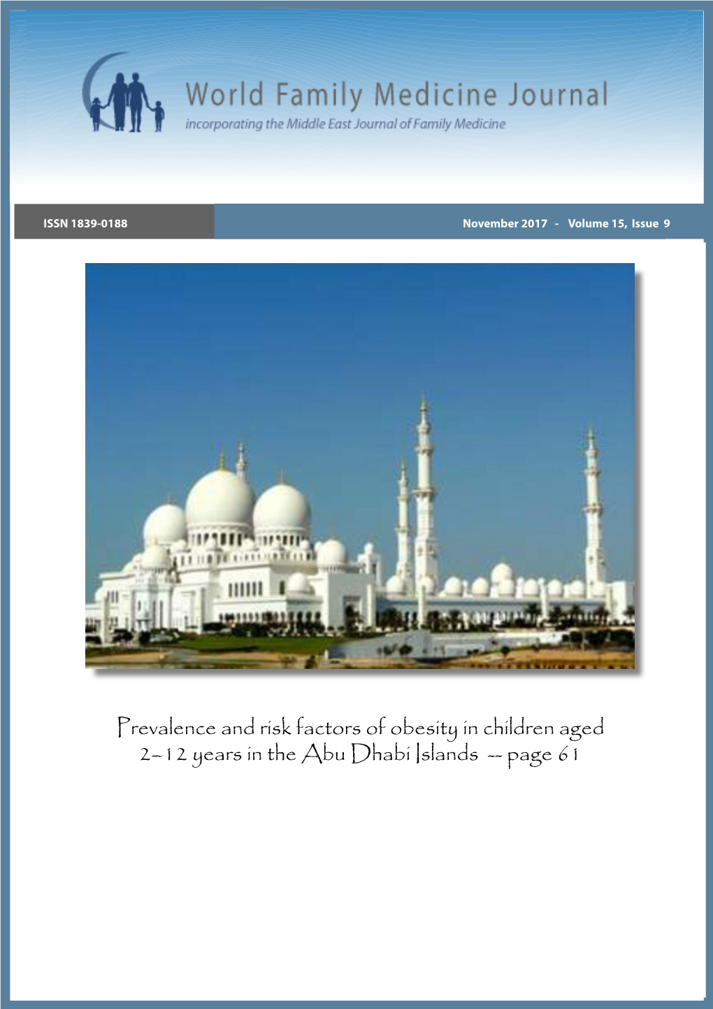 Prevalence and Risk Factors of Obesity in Children Aged 2–12 Years in the Abu Dhabi Islands -- Page 61