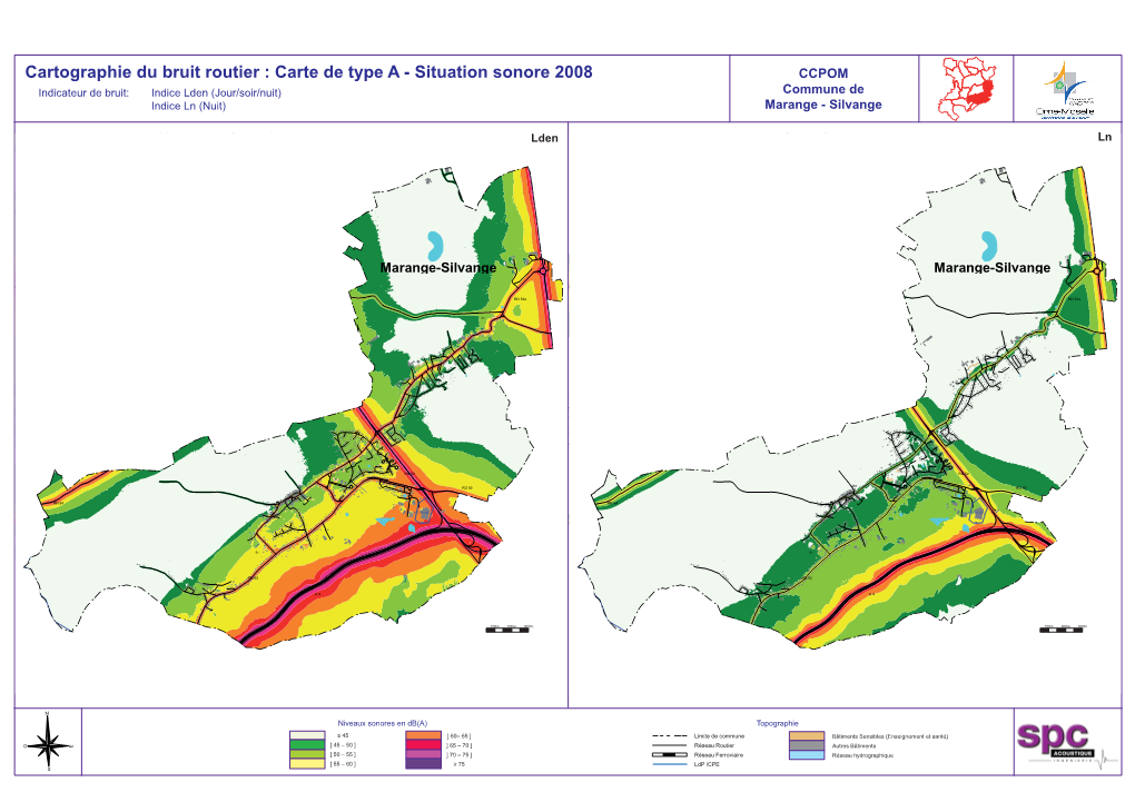 Cartographie Du Bruit Routier : Carte De Type A