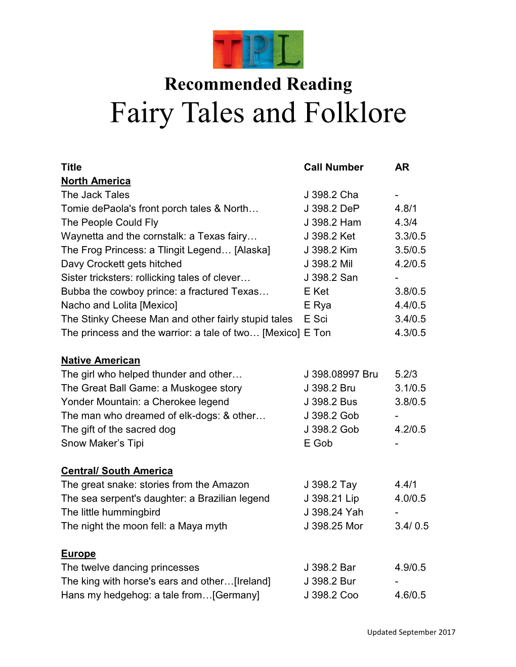 Fairy Tales and Folklore Countries