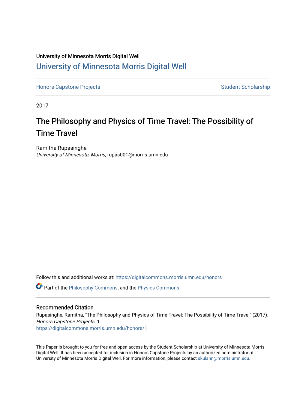 The Philosophy and Physics of Time Travel: the Possibility of Time Travel