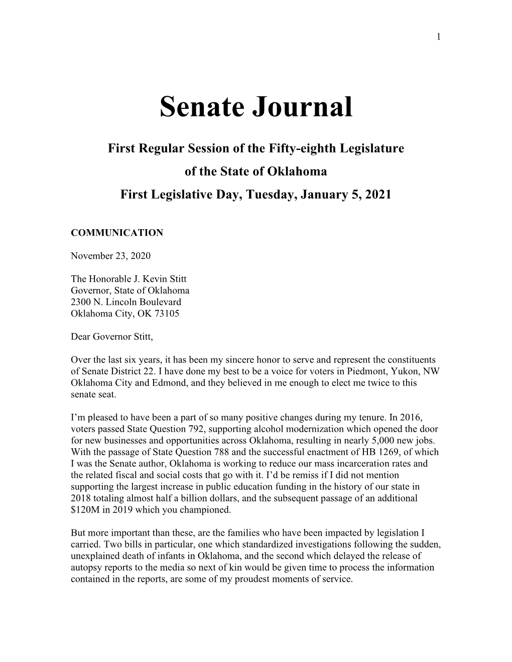 Senate Journal