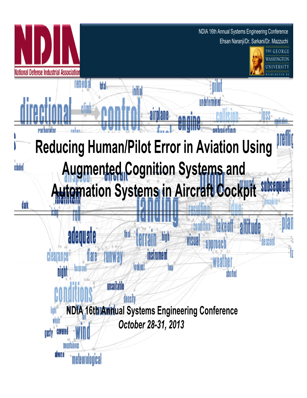 Reducing Human/Pilot Error in Aviation Using Augmented Cognition Systems and Automation Systems in Aircraft Cockpit