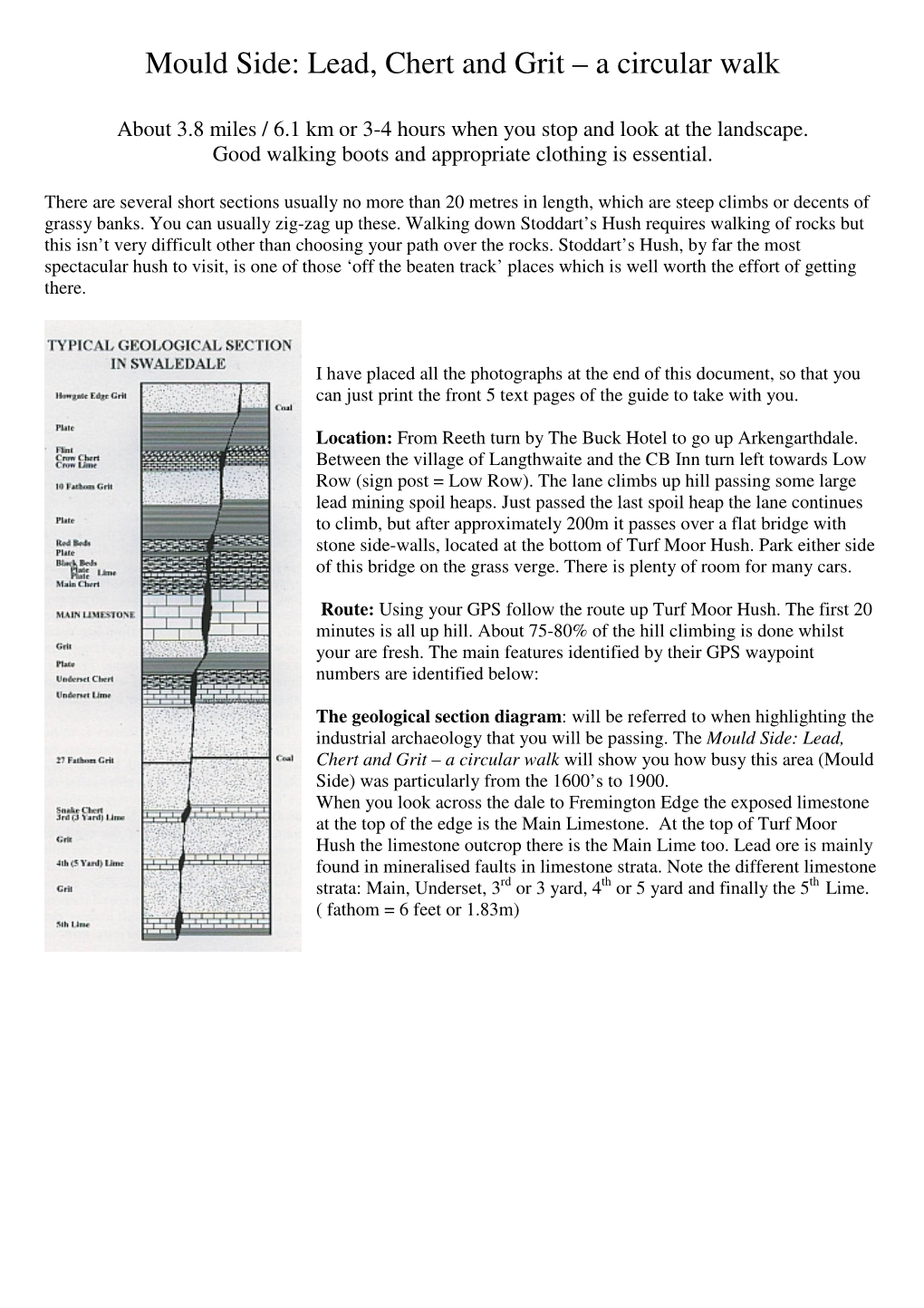 Mould Side: Lead, Chert and Grit – a Circular Walk