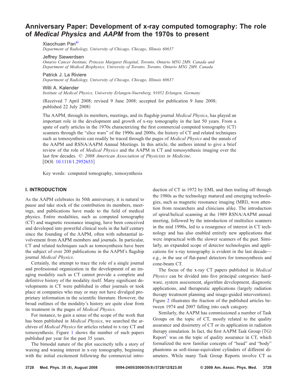 Medical Physics</I>