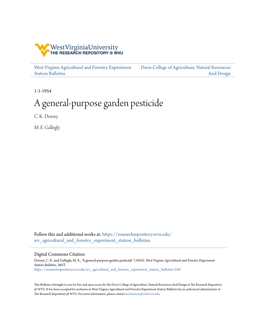 A General-Purpose Garden Pesticide C