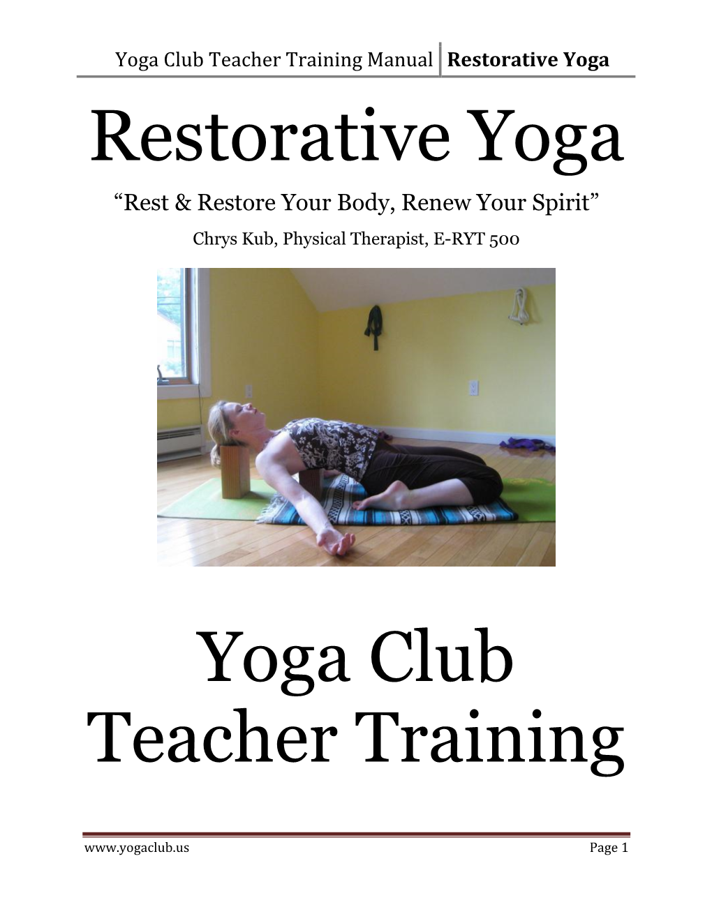 Restorative Yoga