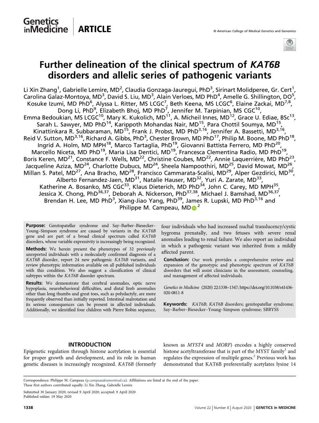 Further Delineation of the Clinical Spectrum of KAT6B Disorders and Allelic Series of Pathogenic Variants