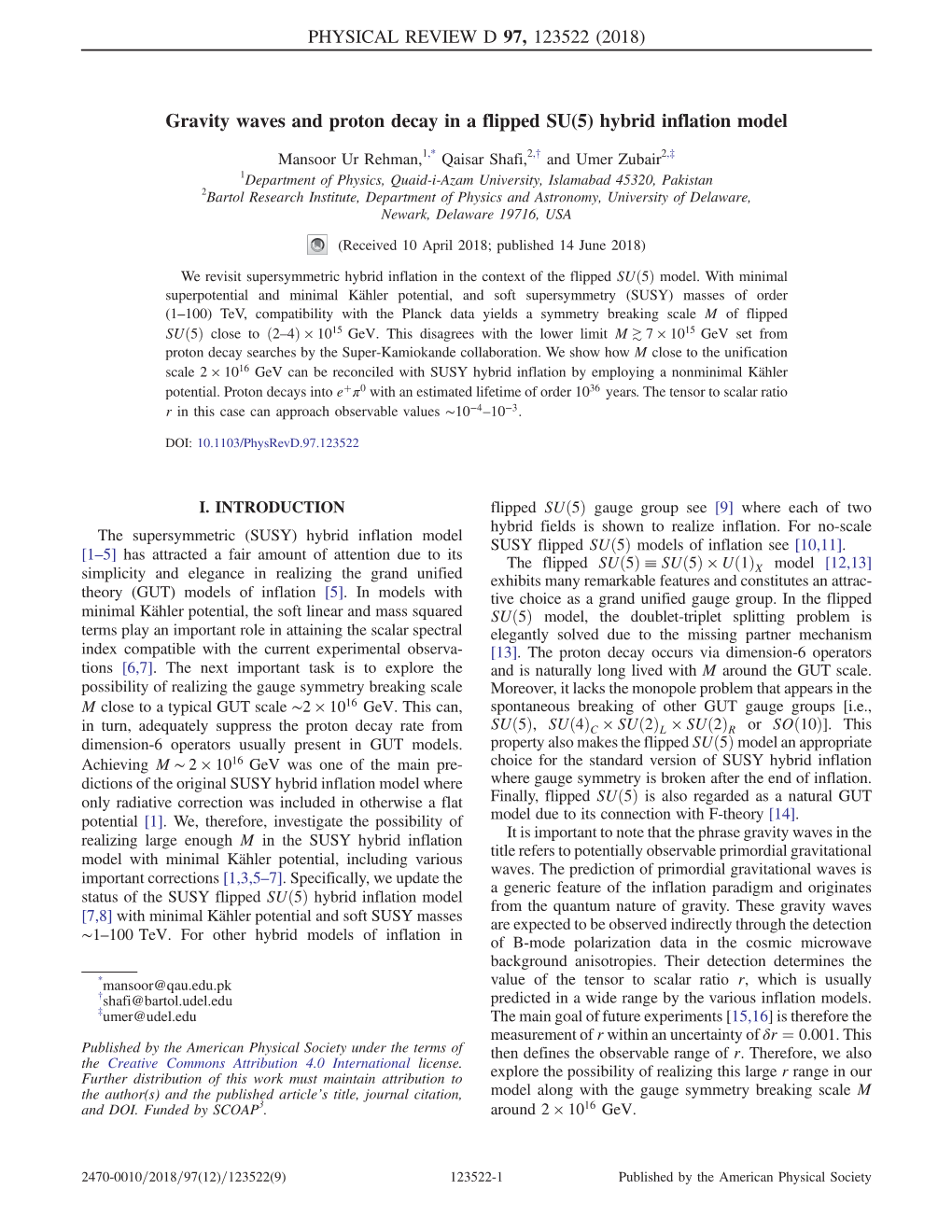 Gravity Waves and Proton Decay in a Flipped SU(5) Hybrid Inflation Model