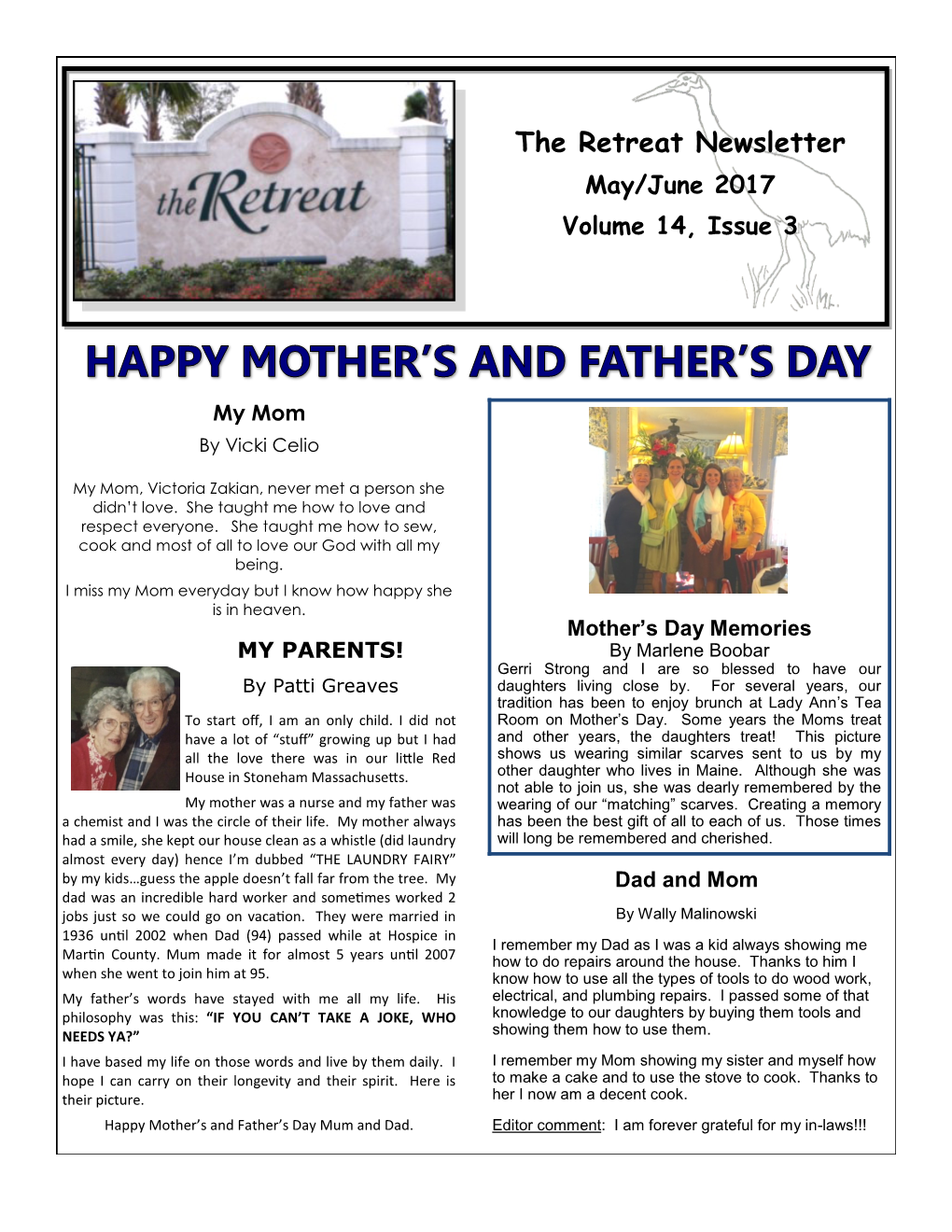 May/June 2017 Newsletter