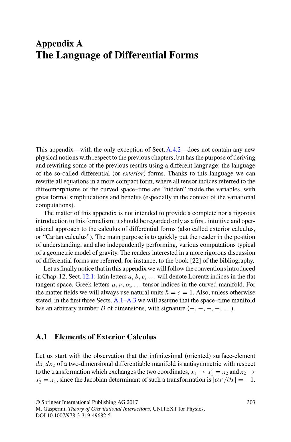 The Language of Differential Forms