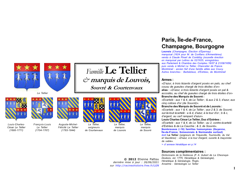 Famille Le Tellier